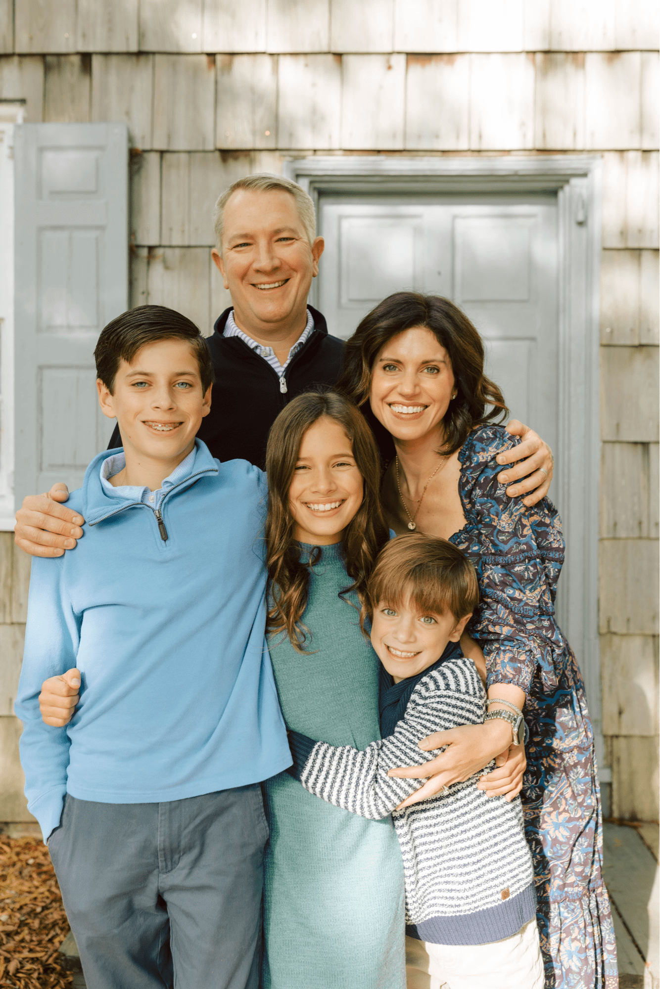 Dr. Johnson, his wife and three children.